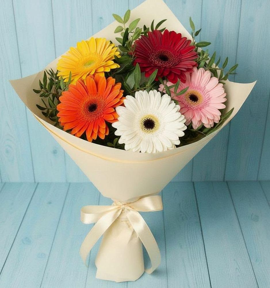 Букет цветов из: Герберы в Аскино