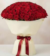 Букет 101 Красная роза Милано в Аскино