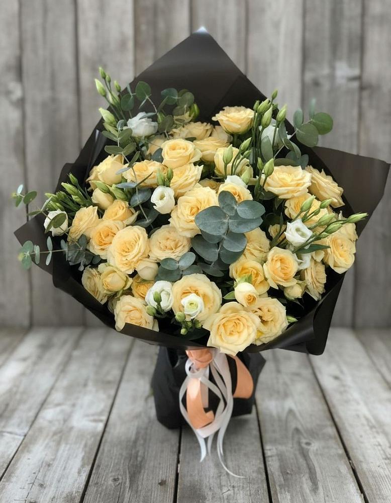 Букет цветов из: Розы и Лизиантусы в Аскино