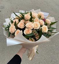 Букет Кремовые розы Латте в Аскино