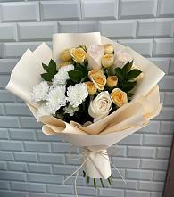 Букет цветов из:  Розы и Хризантемы в Аскино