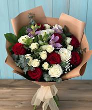 Букет цветов из:  Розы и Альстромерии в Аскино