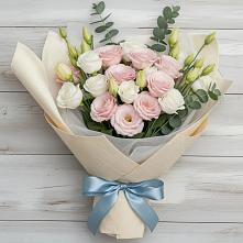 Букет цветов из:  Лизиантусы в Аскино