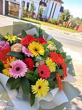 Букет цветов из:  Герберы #REPLACE_PRED# Аскино