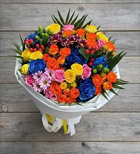 Букет цветов из:  Розы и Хризантемы в Аскино