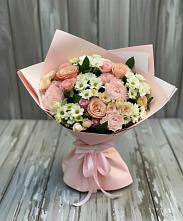 Букет цветов из:  Гвоздики, Розы и Хризантемы в Аскино