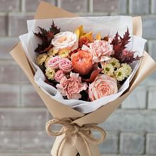 Букет цветов из:  Гвоздики, Хризантемы и Розы в Аскино