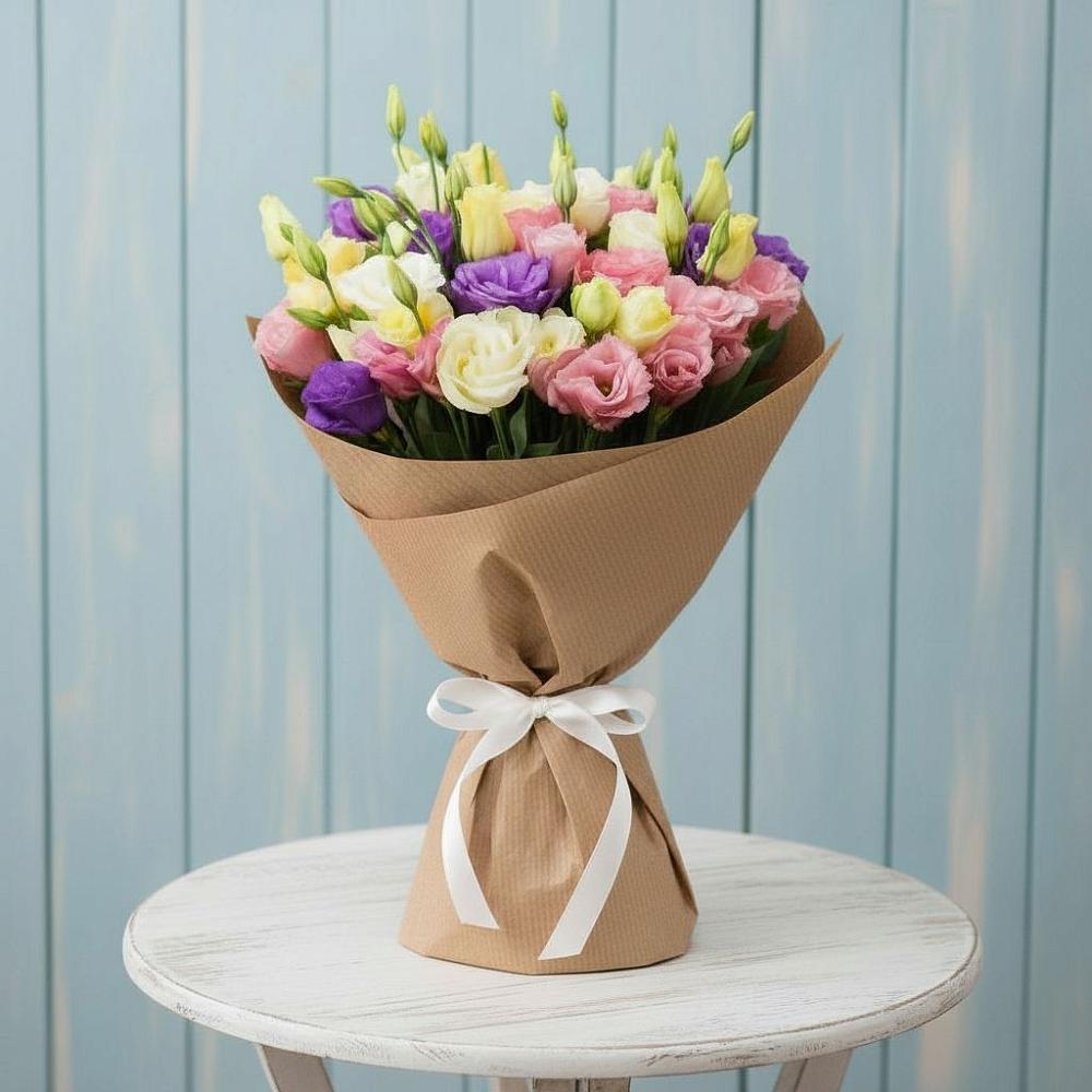 Букет цветов из: Лизиантусы в Аскино