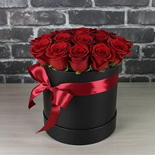 Цветочная композиция из Розы в шляпной коробке в Аскино