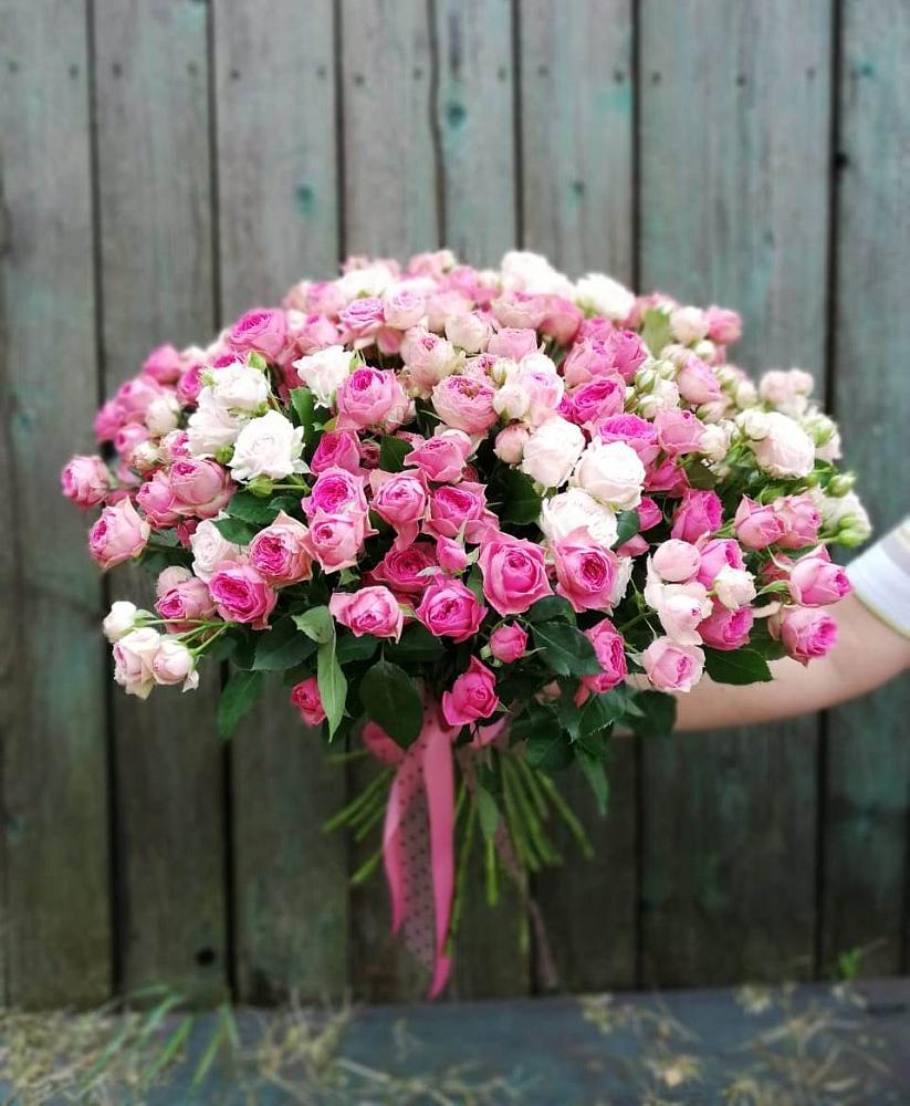 Букет Розовые кустовые розы Натали и Лав Лидия в Аскино