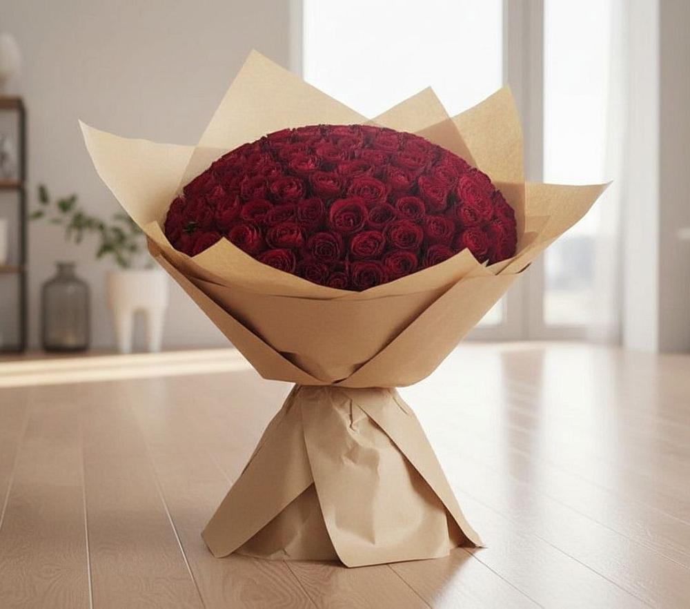 Букет 101 Красная роза в Аскино