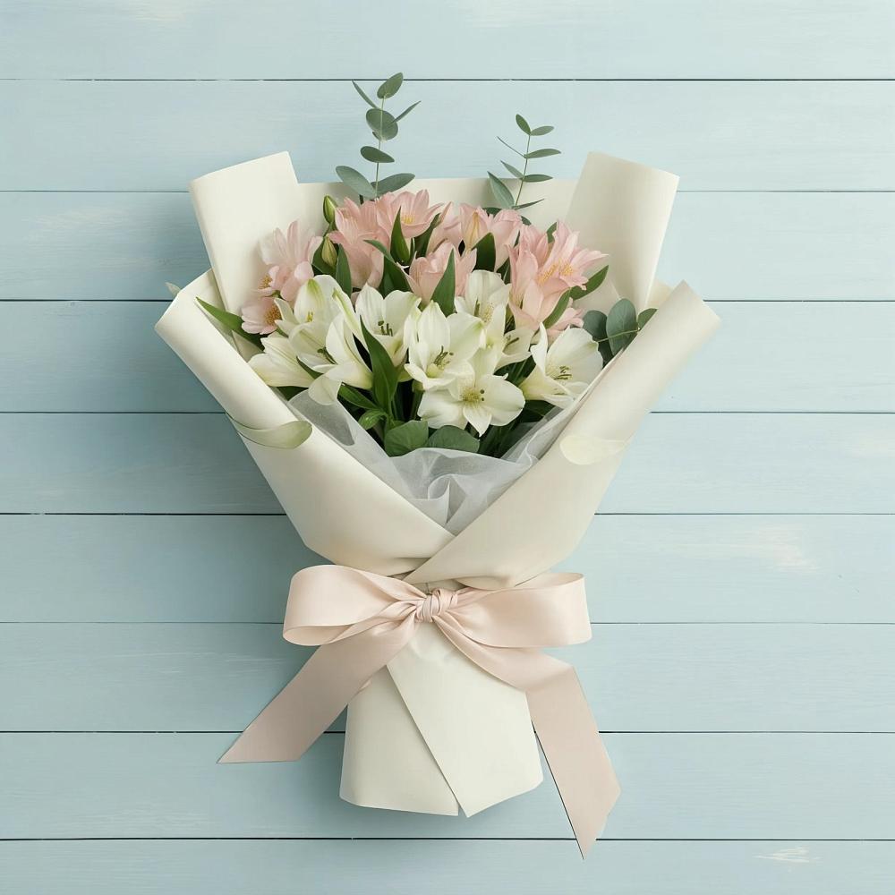 Букет цветов из: Альстромерии в Аскино