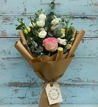 Букет цветов из:  Розы и Лизиантусы в Аскино
