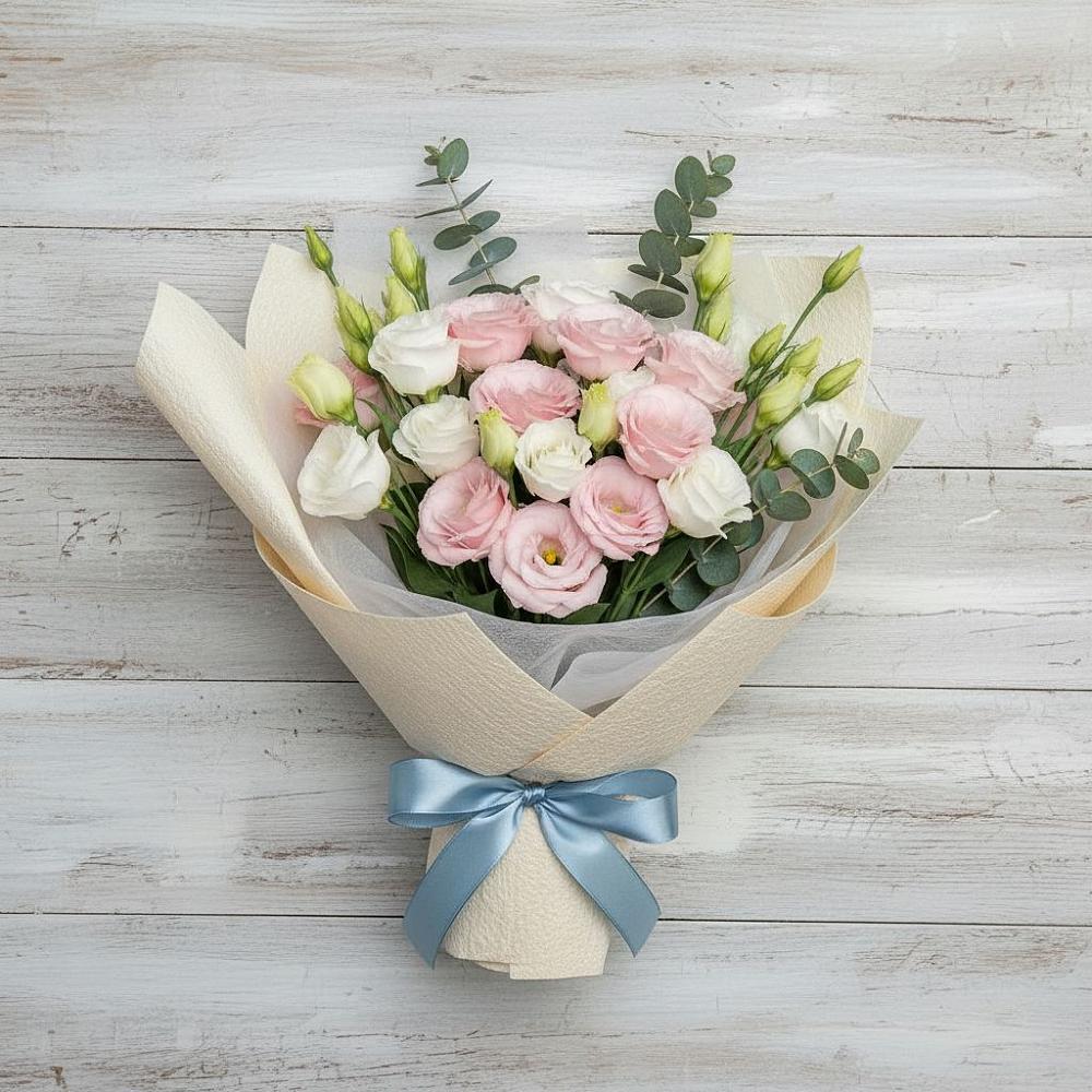 Букет цветов из: Лизиантусы в Аскино